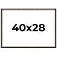 thumbnail image 1 of 40x28 Frame Silver Real Wood Picture Frame Width 1.25 Inches | Interior Frame Depth 0.75 Inches |, 1 of 8