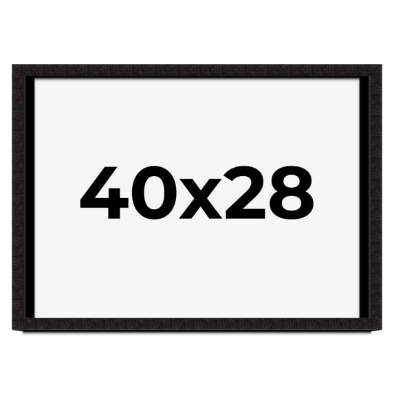 40x28 Shadow Box Black Solid Wood Display Picture Frame | 1 Inch Rabbet Depth | | 1.375 Inch