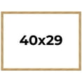 thumbnail image 1 of 40x29 Frame Beige Real Wood Picture Frame Width 1.25 inches | Interior Frame Depth 0.5 inches |, 1 of 8