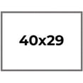 thumbnail image 1 of 40x29 Frame Blue Kingsley Pewter Solid Wood Picture Frame Width 0.75 Inches |Interior Depth 0.5, 1 of 8