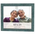thumbnail image 1 of 40x29 Frame Blue Rustic Barnwood Solid Wood Picture Frame Width 1.25 Inches | Interior Depth 0.5, 1 of 8