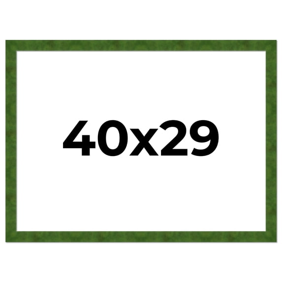40x29 Frame Green Burl Solid Wood Picture Frame | 1.75 Inches Moulding Width | Interior Frame Depth