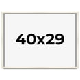 thumbnail image 1 of 40x29 Frame White Wheat Solid Wood Picture Frame | Moulding Width 0.75 Inches | Interior Depth 0.5, 1 of 8