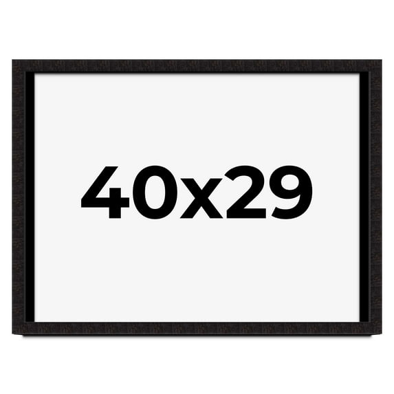 40x29 Shadow Box Black Solid Wood Display Picture Frame | 1 Inch Rabbet Depth | | 1.375 Inch