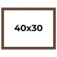 thumbnail image 1 of 40x30 Copper and Brown Real Wood Picture Frame Width 2 inches | Interior Frame Depth 0.5 inches |, 1 of 8