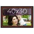 thumbnail image 1 of 40x30 Frame Executive Brown Round Mahogany Finish Solid Wood Picture Frame | 1.25 Inch Moulding, 1 of 8