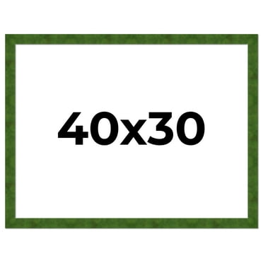 40x30 Frame Green Burl Solid Wood Picture Frame | 1.75 Inches Moulding Width | Interior Frame Depth