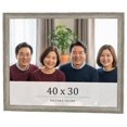 thumbnail image 1 of 40x30 Frame Grey Solid Wood Picture Frame Width 1 Inches | Interior Frame Depth 0.5 Inches |, 1 of 8