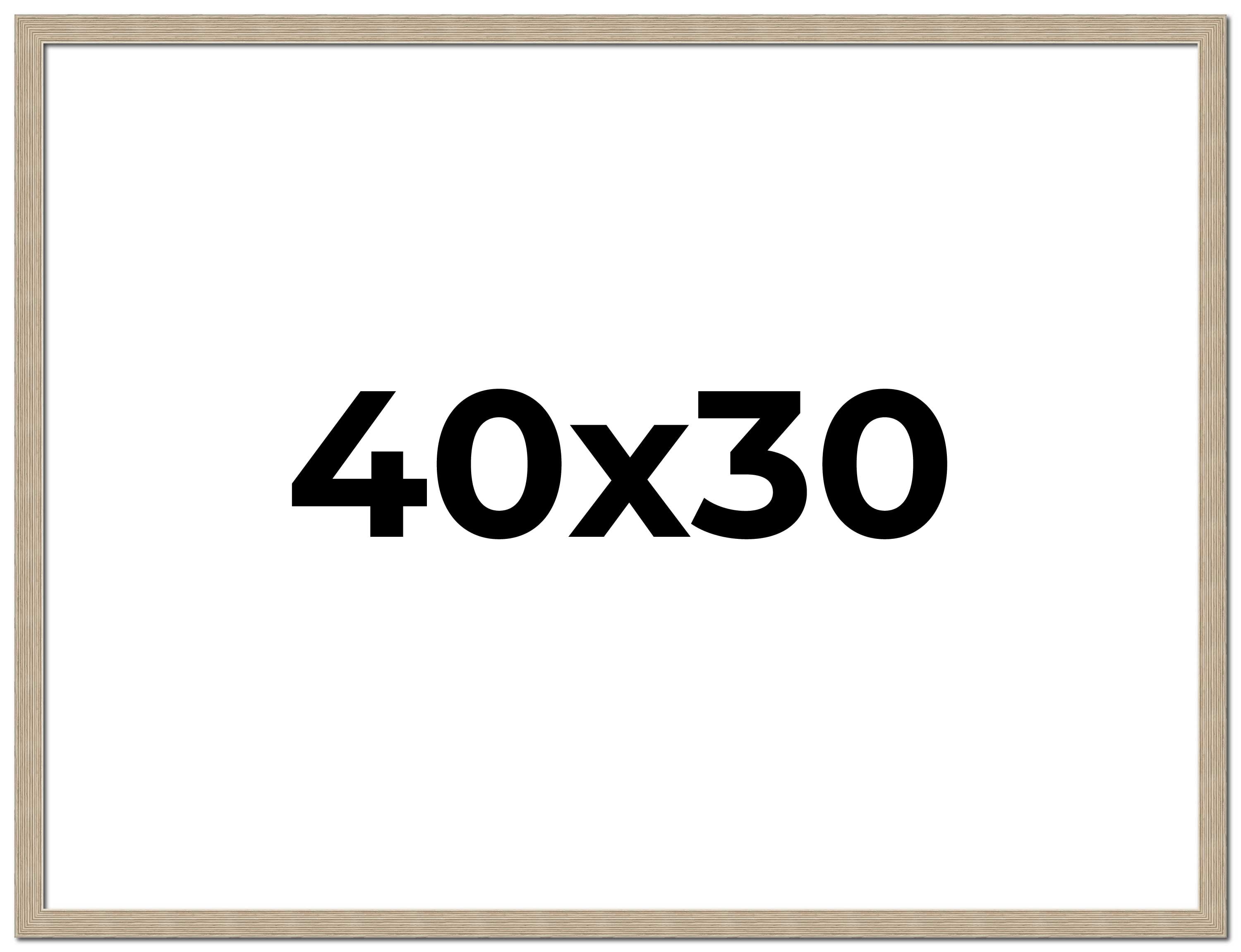 40x30 Frame Grey Solid Wood Picture Frame Width 1 Inches | Interior ...