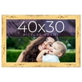 thumbnail image 1 of 40x30 Frame Yellow Real Wood Picture Frame Width 1.25 inches | Interior Frame Depth 0.5 inches |, 1 of 8