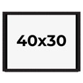 thumbnail image 1 of 40x30 Shadow Box Black Solid Wood Display Picture Frame | 1 Inch Rabbet Depth | | 1.375 Inch, 1 of 4