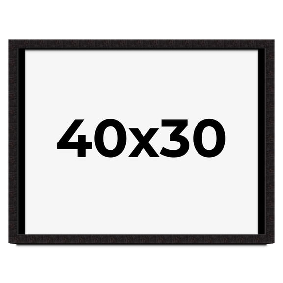40x30 Shadow Box Black Solid Wood Display Picture Frame | 1 Inch Rabbet Depth | | 1.375 Inch