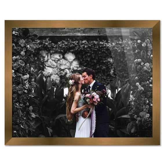 40x35 Frame Metallic Bronze Picture Frame - Modern Photo Frame Includes UV Acrylic Shatter Guard