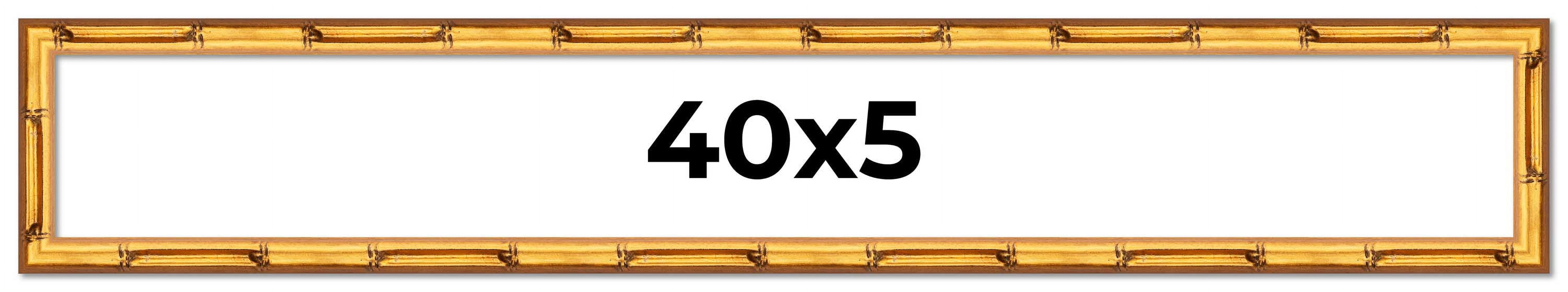 40x5 Frame Gold Bamboo Picture Frame - Complete Modern Photo Frame ...