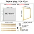 thumbnail image 1 of 40x60 50x70 60x90 60x120 DIY Wood Frame Kit for Canvas Oil Painting Frame Bars Wood Frame for Diamond Painting Wall Art Frame, 1 of 10