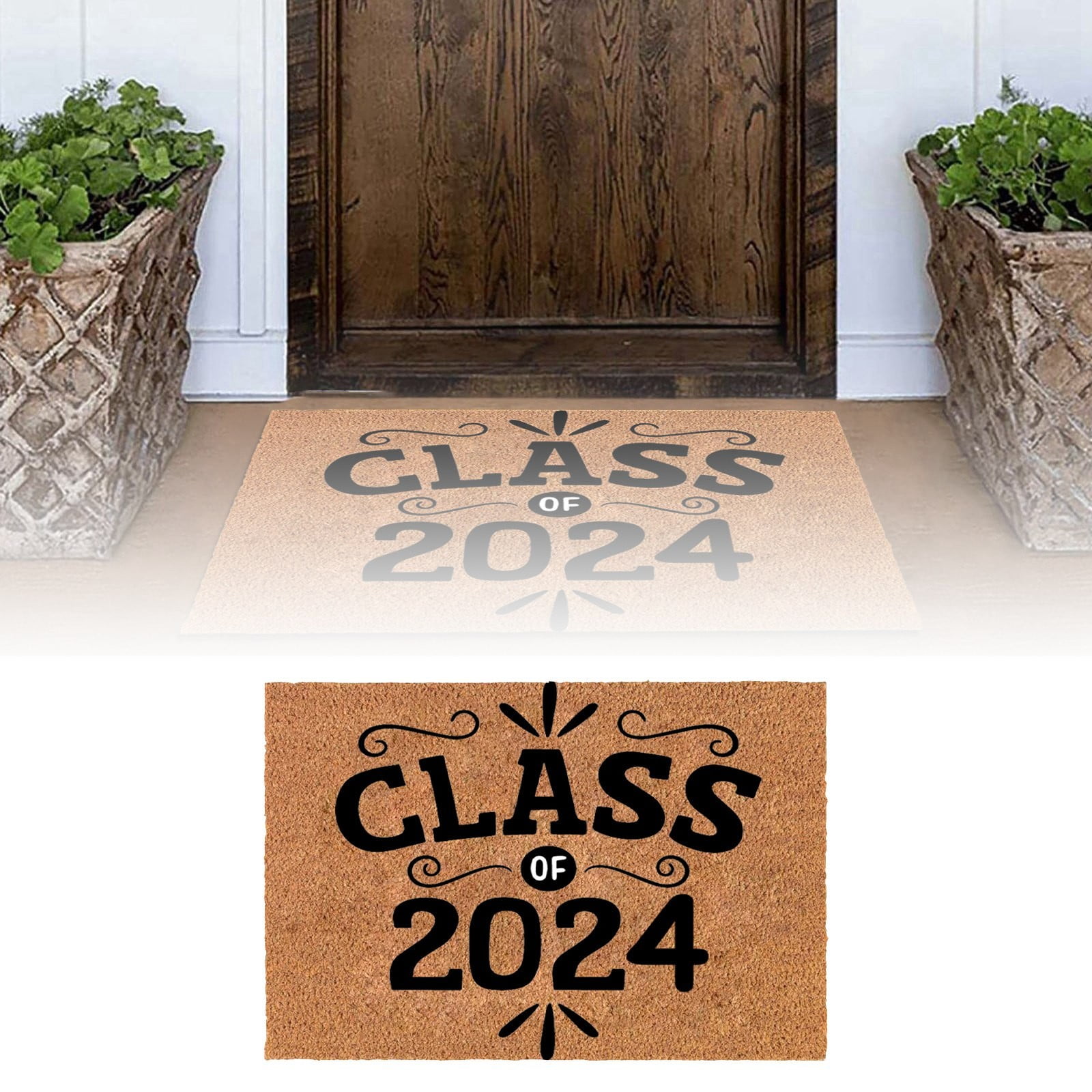 40x60cm 2024 Graduation Season Decoration Graduation Velvet Floor Mats ...