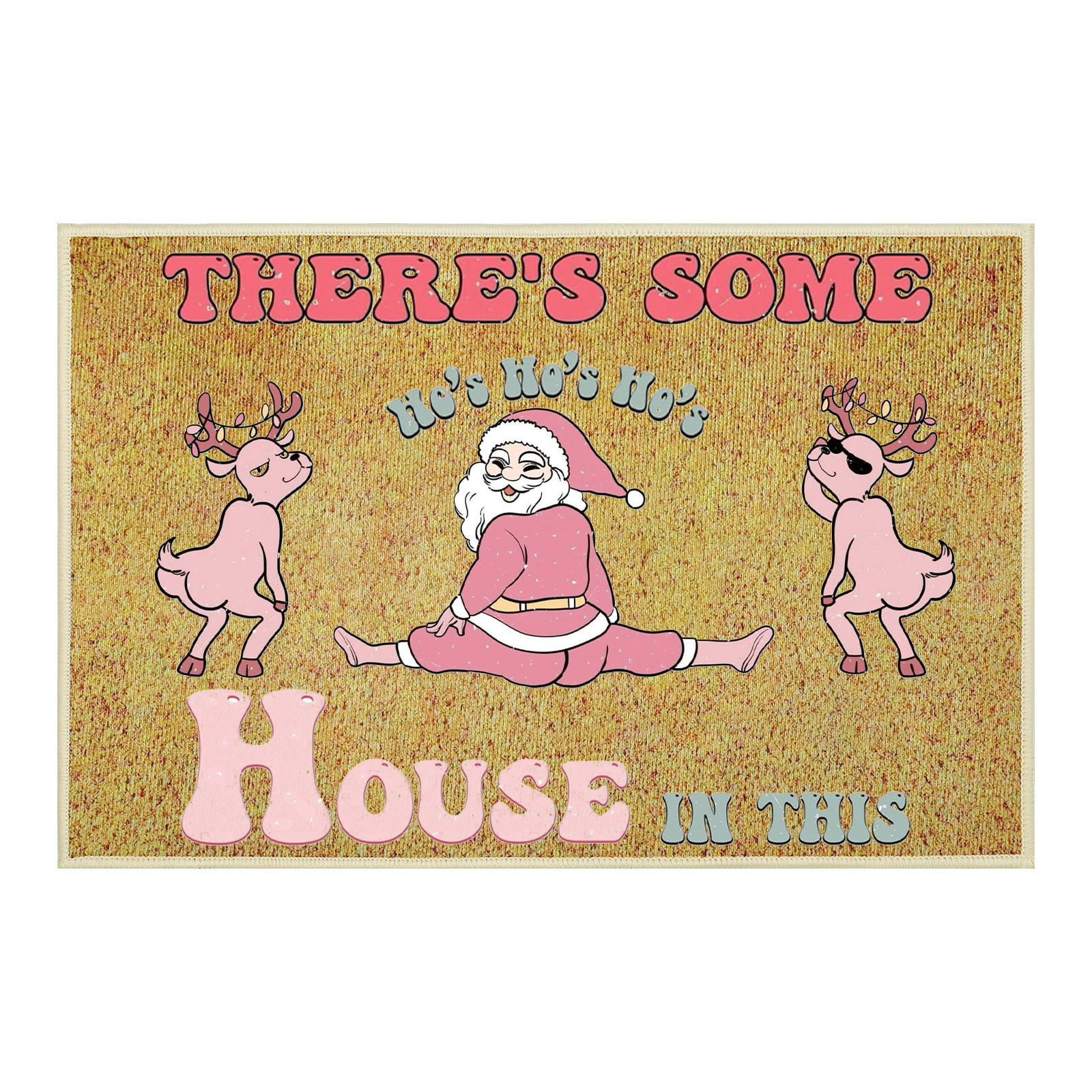40x60cm Christmas Interesting Floor Mats Funny Christmas Door Mat Cute Christmas Floor Mat Door