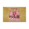 thumbnail image 1 of 40x60cm Novelty Xmas Gifts Pink Christmas Tree Floor Mats Funny Door Front Floor Mat Decorations Cute Christmas Floor Mat Door Decorations Bathroom, 1 of 6