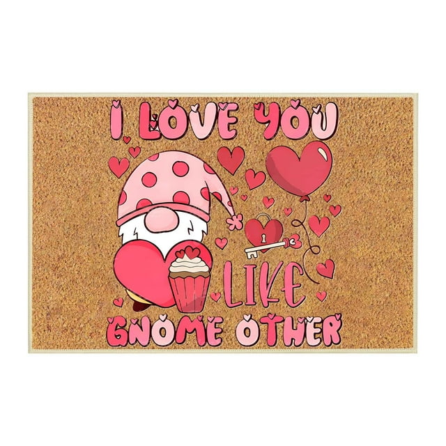 40x60cm Valentine's Day Floor Mat Pink Cute Floor Mats Gift Funny Door