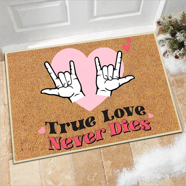 40x60cm Valentine's Day Floor Mat Pink Floor Mats Gift Funny Door Mat