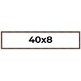 thumbnail image 1 of 40x8 Frame Brown Bamboo with Dark Coffee/Walnut Finish | Solid Wood Picture Frame Width 0.75 Inches, 1 of 8