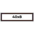 thumbnail image 1 of 40x8 Frame Brown Round Mahogany Solid Wood Picture Frame | 1.625 Inch Moulding Width | with UV, 1 of 8