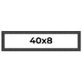 thumbnail image 1 of 40x8 Frame Brown Rustic Solid Wood Picture Frame 1.5 Inches Wide | Interior Frame Depth 0.5 Inches, 1 of 8