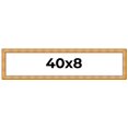 thumbnail image 1 of 40x8 Frame Gold Rustic Solid Wood Picture Frame | 1.25 Inch Wide Moulding | Rustique Gold, 1 of 8