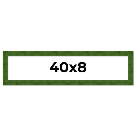 40x8 Frame Green Burl Solid Wood Picture Frame | 1.75 Inches Moulding Width | Interior Frame Depth