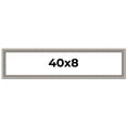thumbnail image 1 of 40x8 Frame Grey Real Wood Picture Frame Width 1.25 inches | Interior Frame Depth 0.5 inches | Hans, 1 of 8