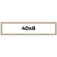 thumbnail image 1 of 40x8 Frame Grey Solid Wood Picture Frame Width 1 Inches | Interior Frame Depth 0.5 Inches |, 1 of 8