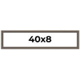 thumbnail image 1 of 40x8 Frame Silver Real Wood Picture Frame Width 1.25 Inches | Interior Frame Depth 0.5 Inches |, 1 of 8