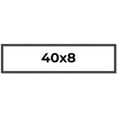 thumbnail image 1 of 40x8 Rustic Brown Real Wood Picture Frame Width 0.75 inches | Interior Frame Depth 0.5 inches |, 1 of 8