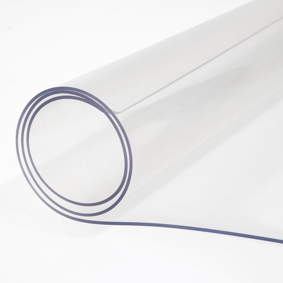 40x80 Inch Clear Plastic Table Cover,1.5 mm Thick,Waterproof Desk Protector for Easy Cleaning in Office or Home.