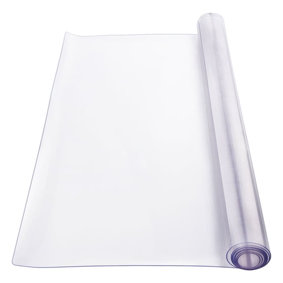 40x80 Inch PVC Tablecloth Clear Plastic Desk Pad Waterproof Scratch Resistant 2.0mm Thick Vinyl Table Protector for Dining Office Study