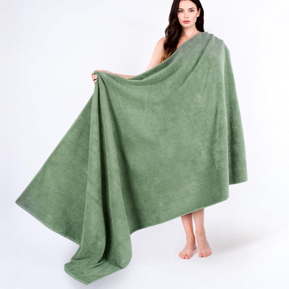 40x80" Oversized Bath Sheet Towel Sage Green