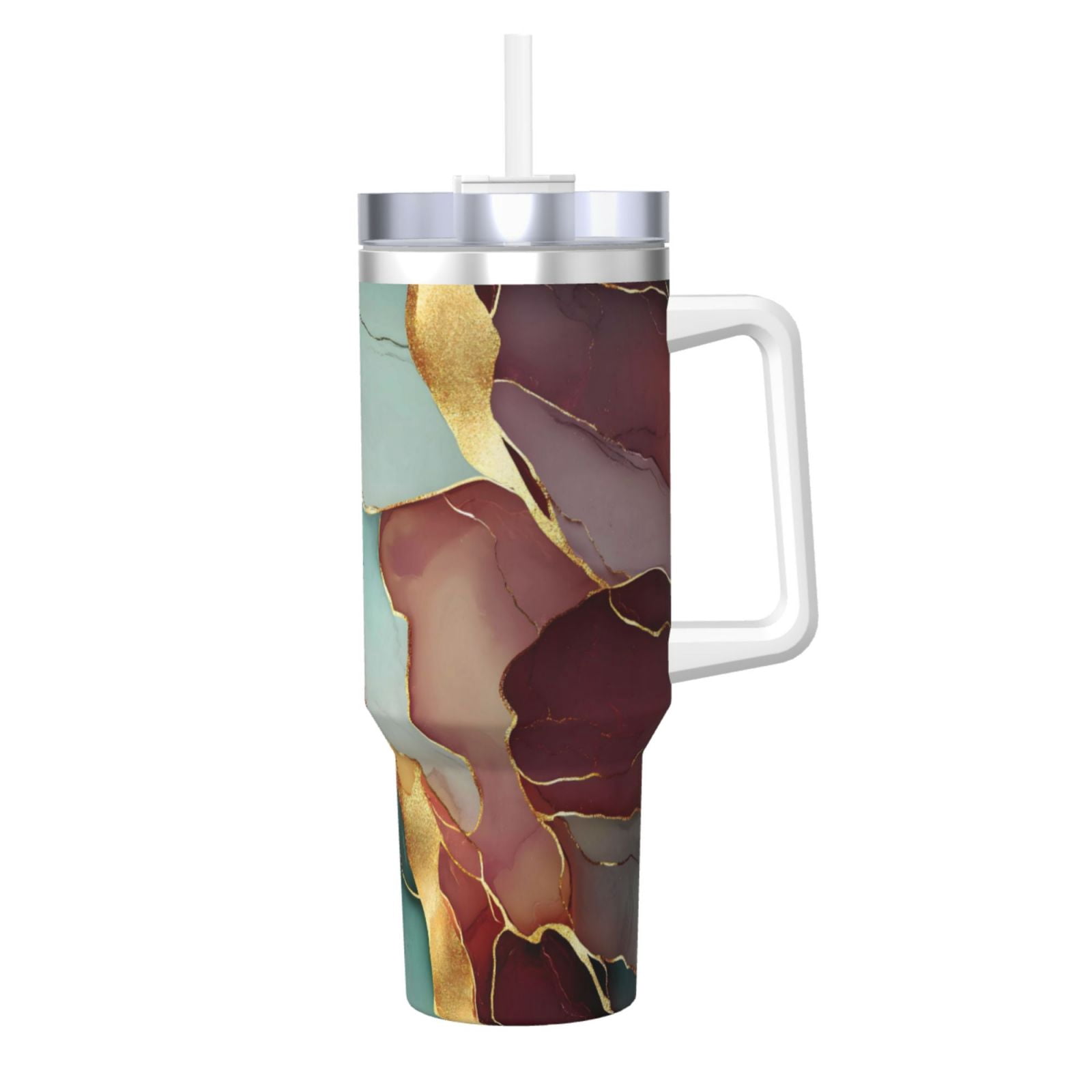 40zo Ice Bar Cup With Handle Double Insulation Large Capacity Rust ...