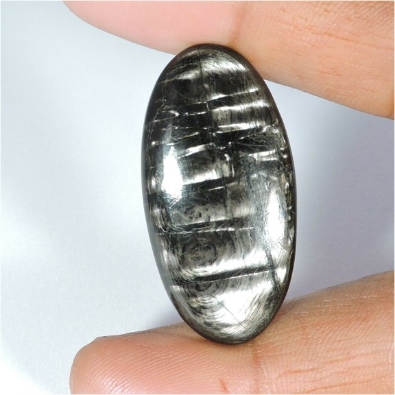 41.00Cts Gorgeous Natural Hypersthene Oval Cabochon Unheated Loose Gemstone