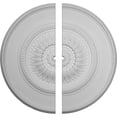 thumbnail image 1 of 41 1/8"OD x 1 1/2"ID x 2 1/2"P Large Floral Ceiling Medallion, Two Piece (Fits Canopies up to 1 1/2"), 1 of 2