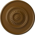 thumbnail image 1 of 41 1/8"OD x 2 1/2"P Large Floral Ceiling Medallion, Hand-Painted Smokey Topaz, 1 of 6