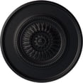 thumbnail image 1 of 41 1/8"OD x 2 1/2"P Large Floral Ceiling Medallion, Hand-Painted Steel Gray, 1 of 6