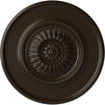 thumbnail image 1 of 41 1/8"OD x 2 1/2"P Large Floral Ceiling Medallion, Hand-Painted Stone Hearth, 1 of 6