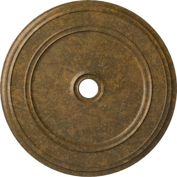 41 1/8"OD x 4"ID x 2 1/8"P Classic Ceiling Medallion (Fits Canopies up to 5 1/2"), Hand-Painted Rubbed Bronze