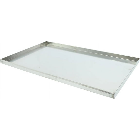 41.1"x26" Stainless Steel Tray Replacement Pan for Pet Cage Dog Crate Kennel, Flat Bottom Tray, Leakproof Line