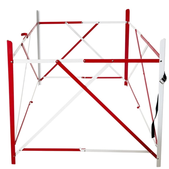 41.341.335 Inch Retractable Mobile Safety Fence Collapsible Manhole Guard Rail For Workshop Road Repair