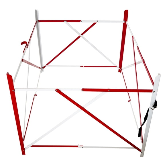 41.3"*41.3"*35" Well Net Guard Rail Telescopic Fence Red White Collapsible Manhole Portable