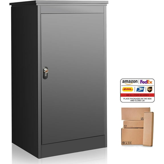 POCHAR Large Package Delivery Boxes for Outside - Heavy-Duty Steel ...