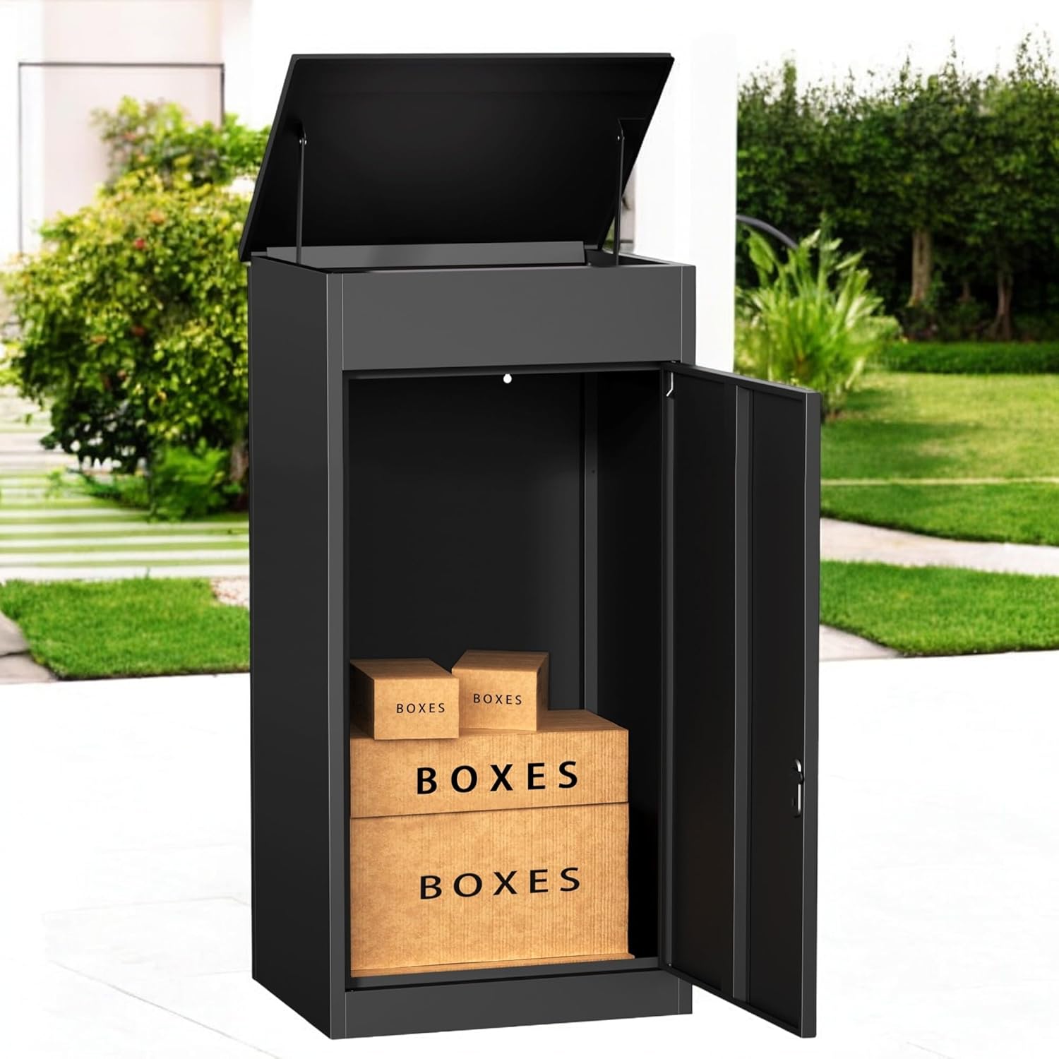 Drop Box Containers 41.3Inch/105CM Express Package Delivery Box for Outside, Home Large ...