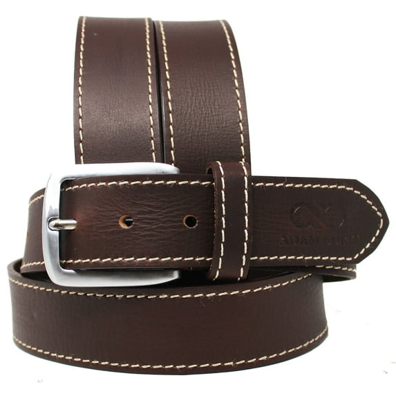 41-42 Adam Burk Men's Western Heavy Duty Leather Stitched Belt 26AB04