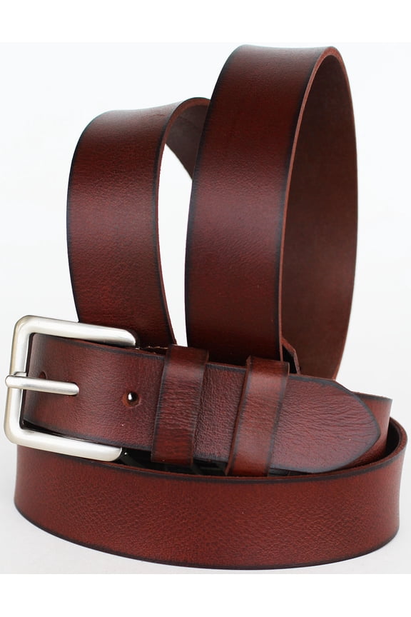 41-42  Handmade Heavy Duty Men's Dress Casual Cow Leather Belt Mahogany 2631RS